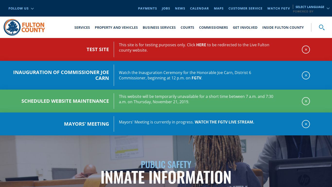 Inmate Information Search - Fulton County, Georgia