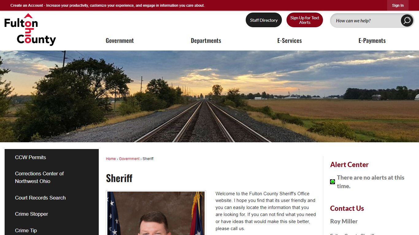 Sheriff | Fulton County, OH - Official Website